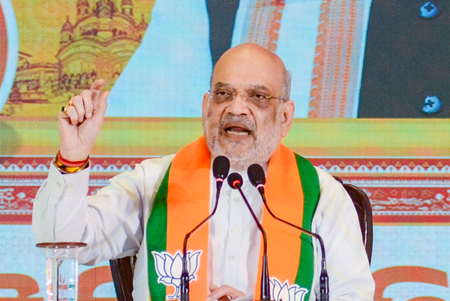 HM Amit Shah addressing election rally in West Bengal HM Amit Shah addressing election rally in West Bengal