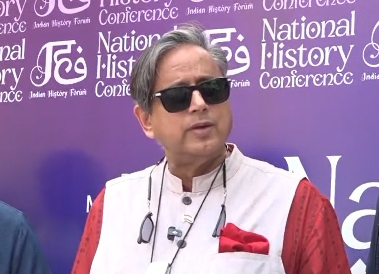 Shashi Tharoor discusses India West Asia policy at press conference Shashi Tharoor discusses India West Asia policy at press conference