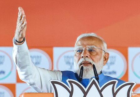 PM Modi addressing the Vijay Sankalp Sabha rally in Siliguri PM Modi addressing the Vijay Sankalp Sabha rally in Siliguri