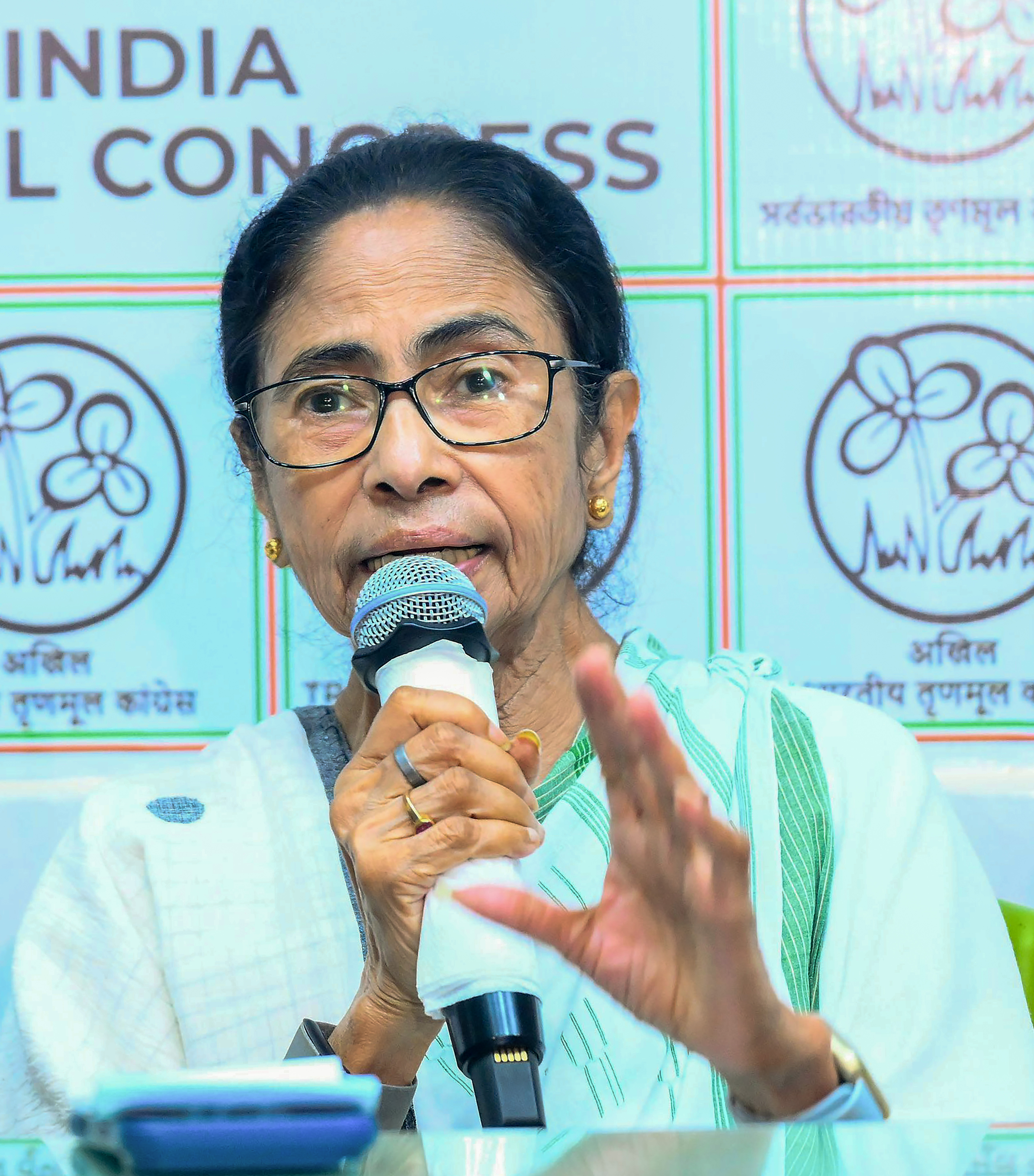 Mamata Banerjee addressing press conference after Bengal election defeat Mamata Banerjee addressing press conference after Bengal election defeat