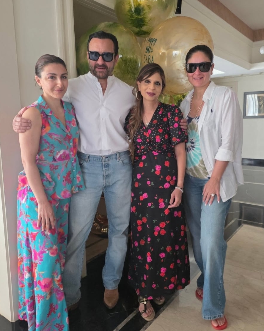 Saba Pataudi cutting her birthday cake with family at intimate lunch celebration Saba Pataudi cutting her birthday cake with family at intimate lunch celebration