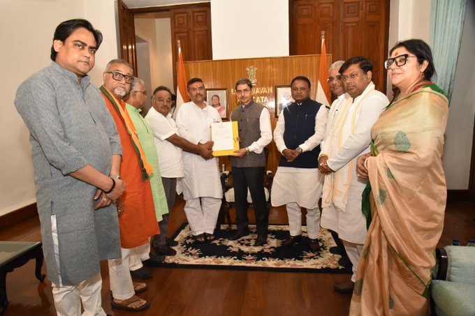 BJP Bengal legislative party staking claim for new government BJP Bengal legislative party staking claim for new government