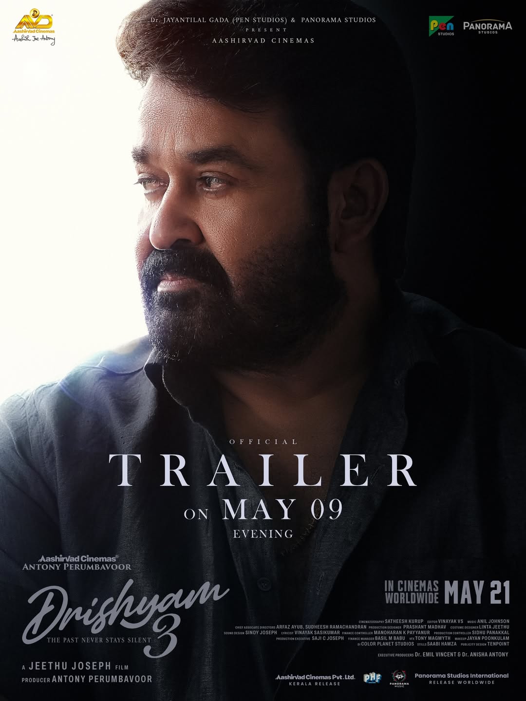 Mohanlal as Georgekutty in Drishyam 3 with his family Mohanlal as Georgekutty in Drishyam 3 with his family