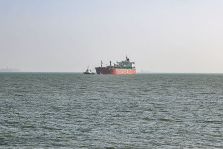 LPG carrier crossing Strait of Hormuz with India-bound cargo LPG carrier crossing Strait of Hormuz with India-bound cargo