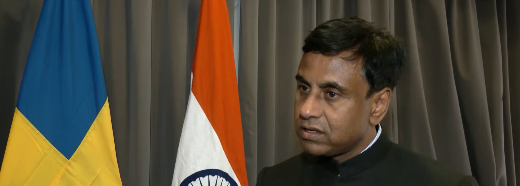 PM Modi and Anurag Bhushan discussing Sweden visit significance PM Modi and Anurag Bhushan discussing Sweden visit significance