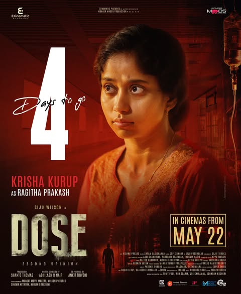 Krisha Kurup as Ragitha Prakash in Dose poster Krisha Kurup as Ragitha Prakash in Dose poster