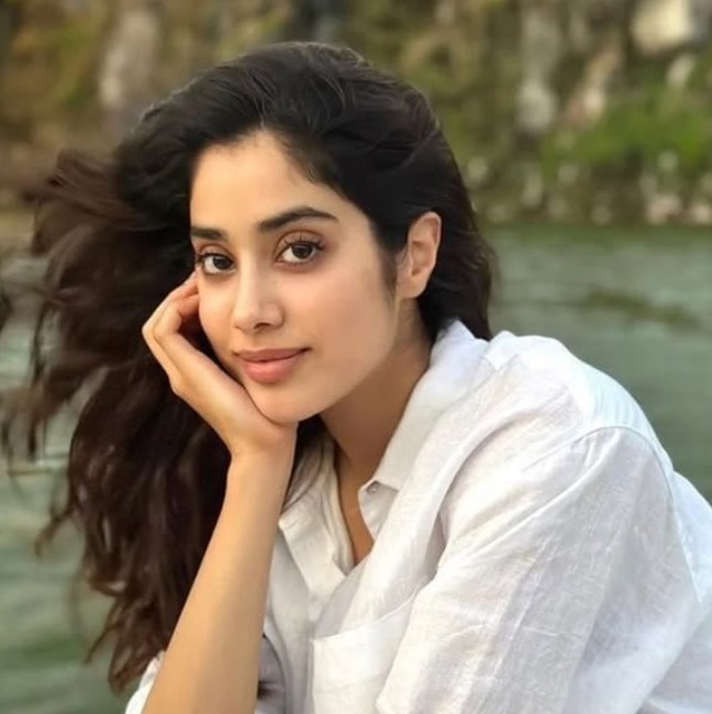 Janhvi Kapoor and Ram Charan at film trailer launch event Janhvi Kapoor and Ram Charan at film trailer launch event