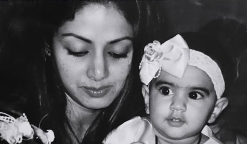 Khushi Kapoor Sridevi unseen black and white photo collage Khushi Kapoor Sridevi unseen black and white photo collage