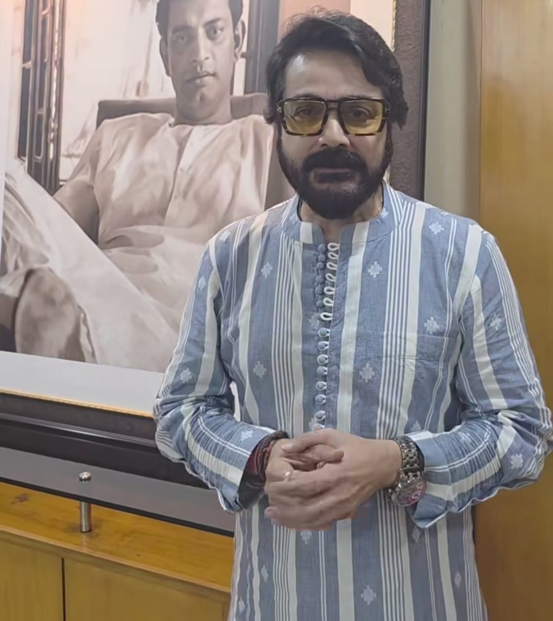 Prosenjit Chatterjee Padma Shri ceremony receiving award from President Prosenjit Chatterjee Padma Shri ceremony receiving award from President