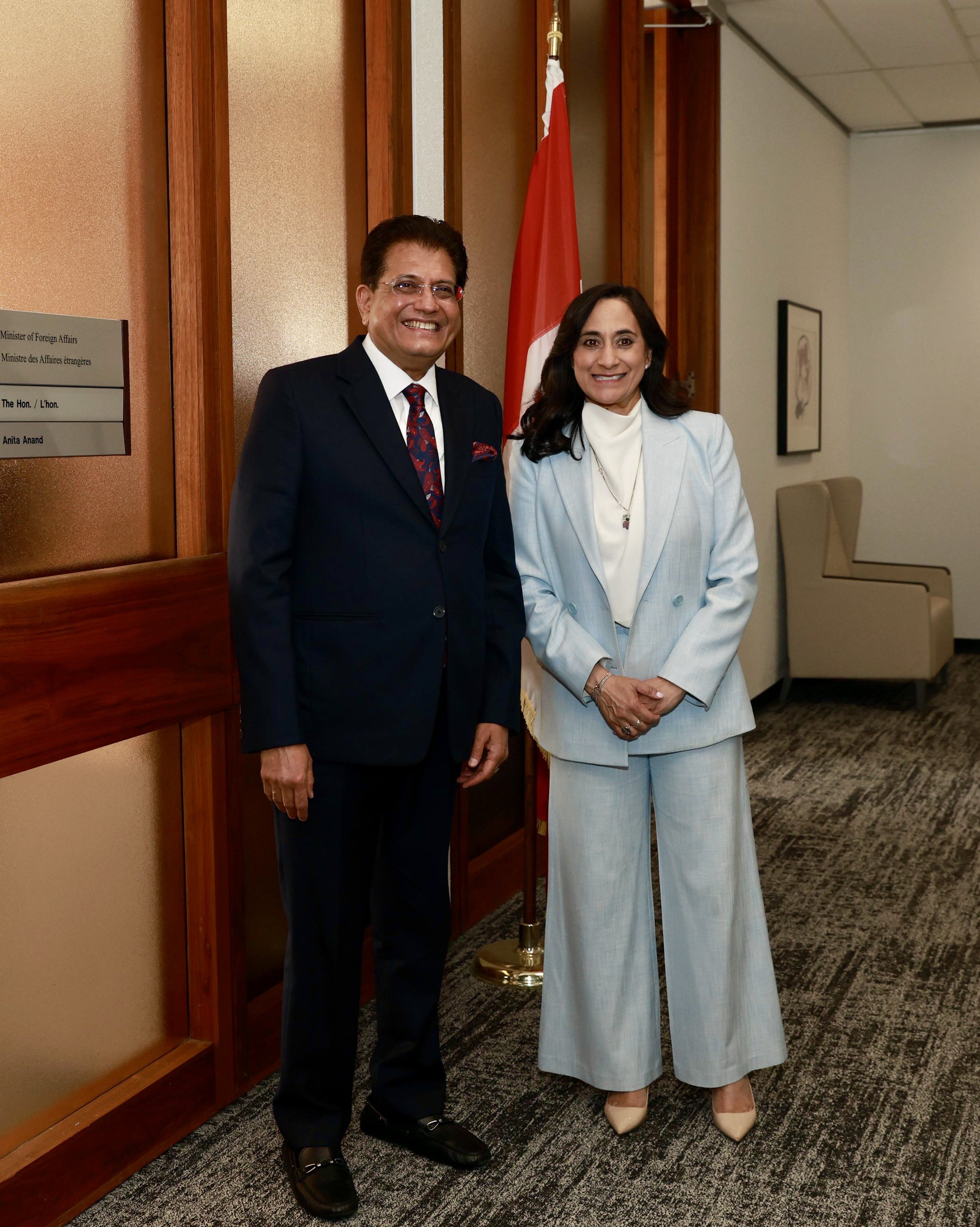 Indian Commerce Minister Piyush Goyal at India Canada trade talks with industry leaders Indian Commerce Minister Piyush Goyal at India Canada trade talks with industry leaders