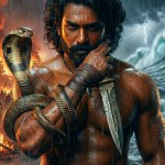 Nagabandham VFX scene with ancient temples and mystical elements Nagabandham VFX scene with ancient temples and mystical elements