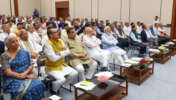 PM Modi stresses reforms for Ease of Living and Business for Viksit Bharat in council meeting PM Modi stresses reforms for Ease of Living and Business for Viksit Bharat in council meeting