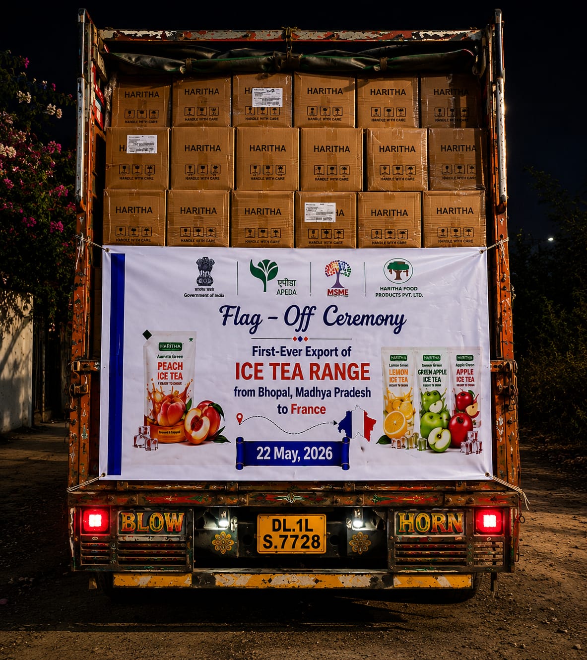 Flavoured iced tea shipment from Bhopal to Switzerland Flavoured iced tea shipment from Bhopal to Switzerland