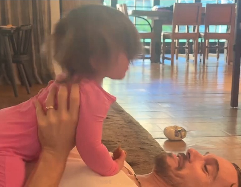 Hilary Duff with husband Matthew Koma and their children during family time Hilary Duff with husband Matthew Koma and their children during family time