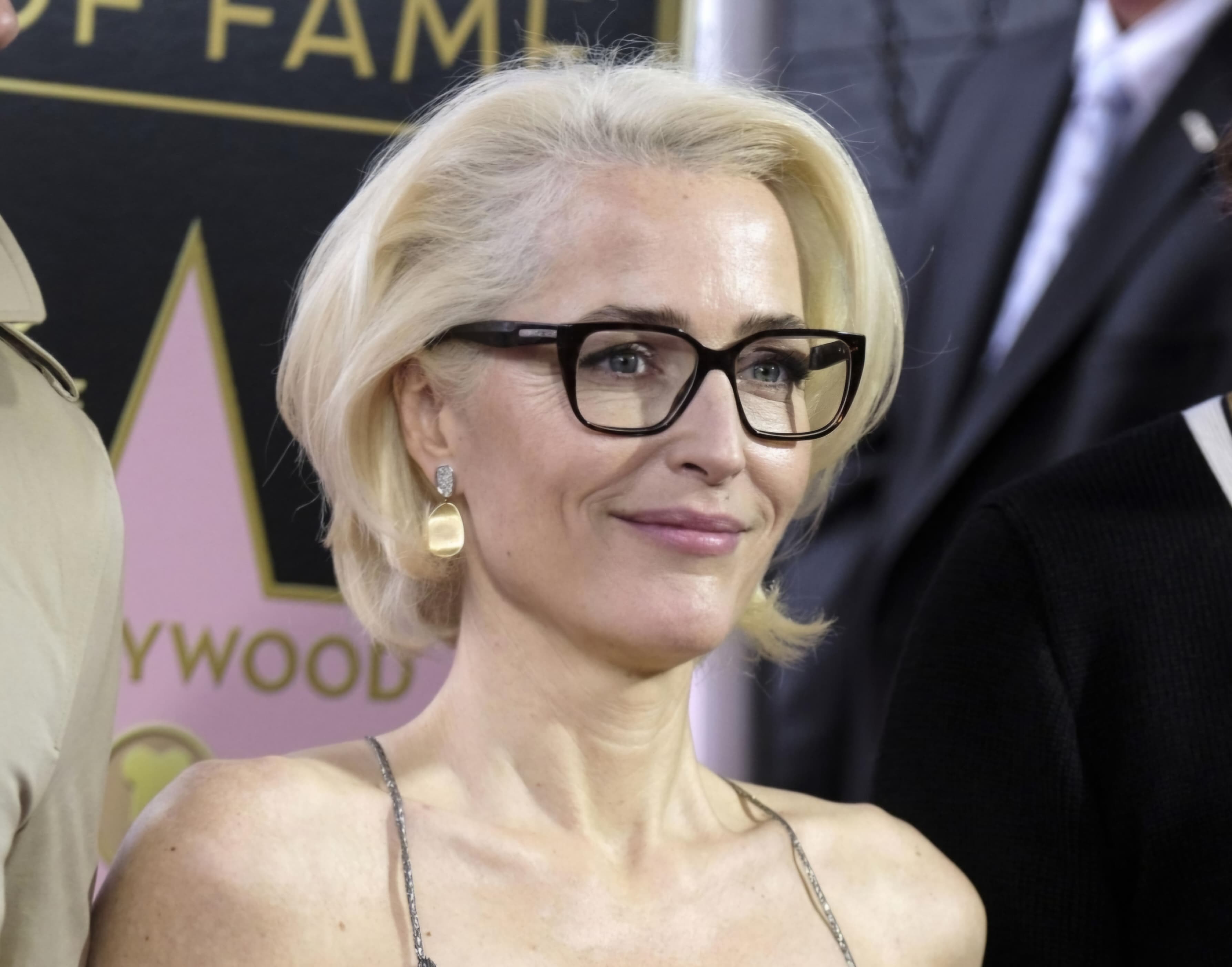 Gillian Anderson smiling confidently, symbolizing ageing self-judgement positivity Gillian Anderson smiling confidently, symbolizing ageing self-judgement positivity