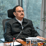 Union Minister Nadda speaking about health gains in NFHS-6 under Modi government Union Minister Nadda speaking about health gains in NFHS-6 under Modi government