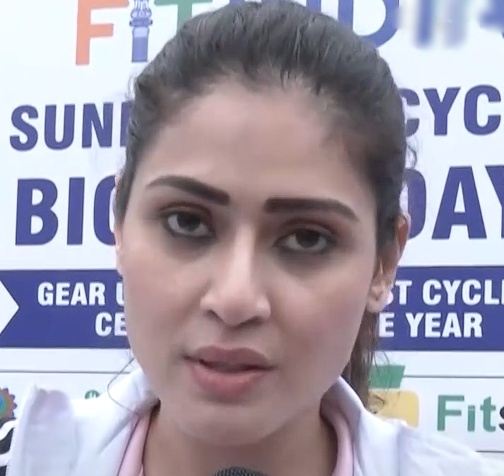 Actor Aishwarya Raj talking about World Bicycle Day and health benefits of cycling Actor Aishwarya Raj talking about World Bicycle Day and health benefits of cycling