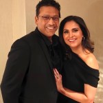 Lara Dutta and Mahesh Bhupathi couple photo collage for cake day celebration Lara Dutta and Mahesh Bhupathi couple photo collage for cake day celebration