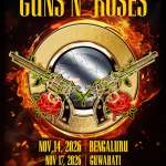 Guns N' Roses performing live at a concert in India Guns N' Roses performing live at a concert in India
