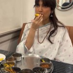 Bhumi Pednekar tasting traditional Odia cuisine in Rourkela Bhumi Pednekar tasting traditional Odia cuisine in Rourkela