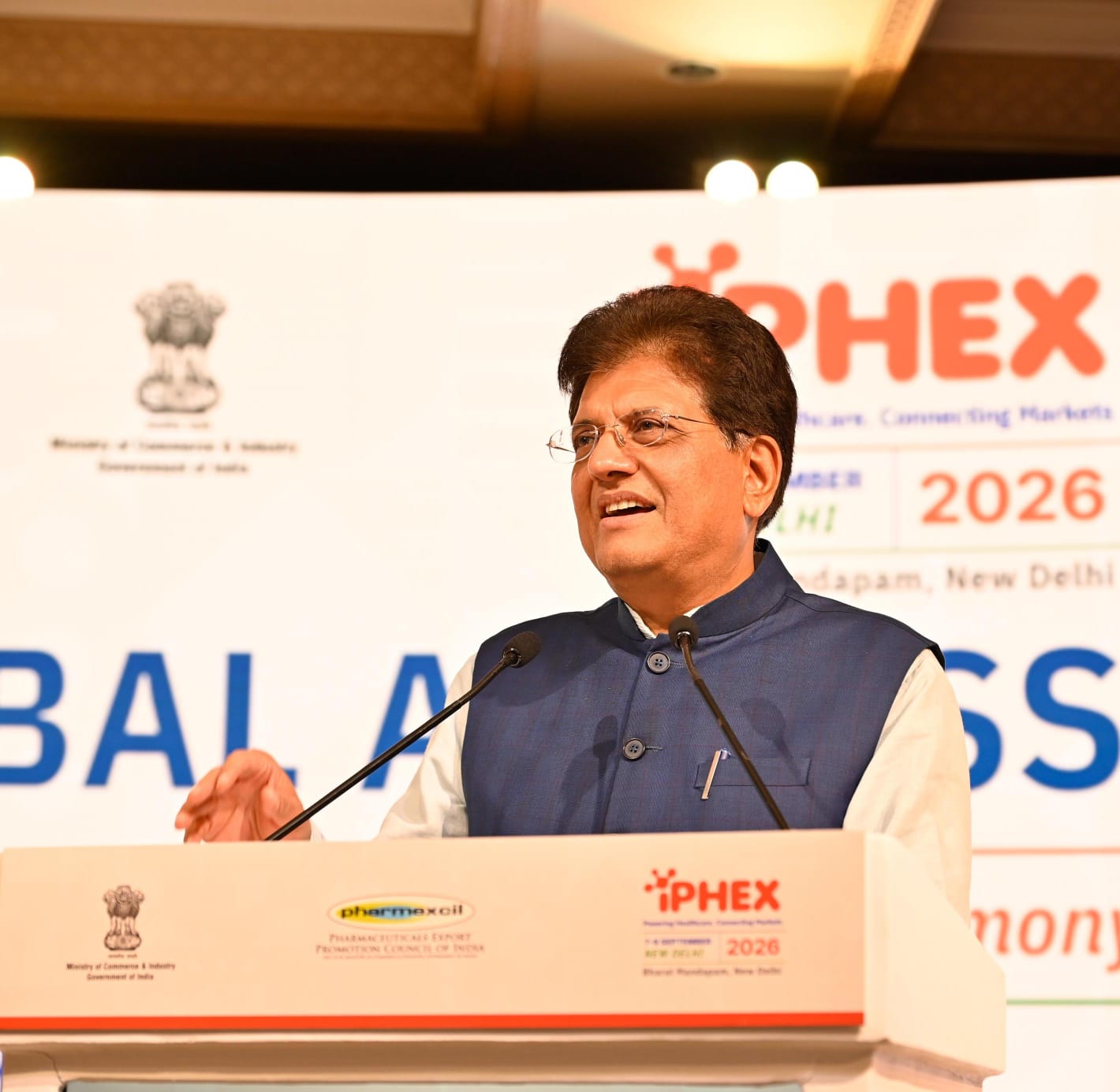 Piyush Goyal invites global pharmaceutical firms to India's innovation journey Piyush Goyal invites global pharmaceutical firms to India's innovation journey