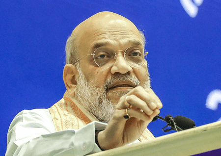 Union Home Minister Amit Shah launching the Land Port Management System Union Home Minister Amit Shah launching the Land Port Management System