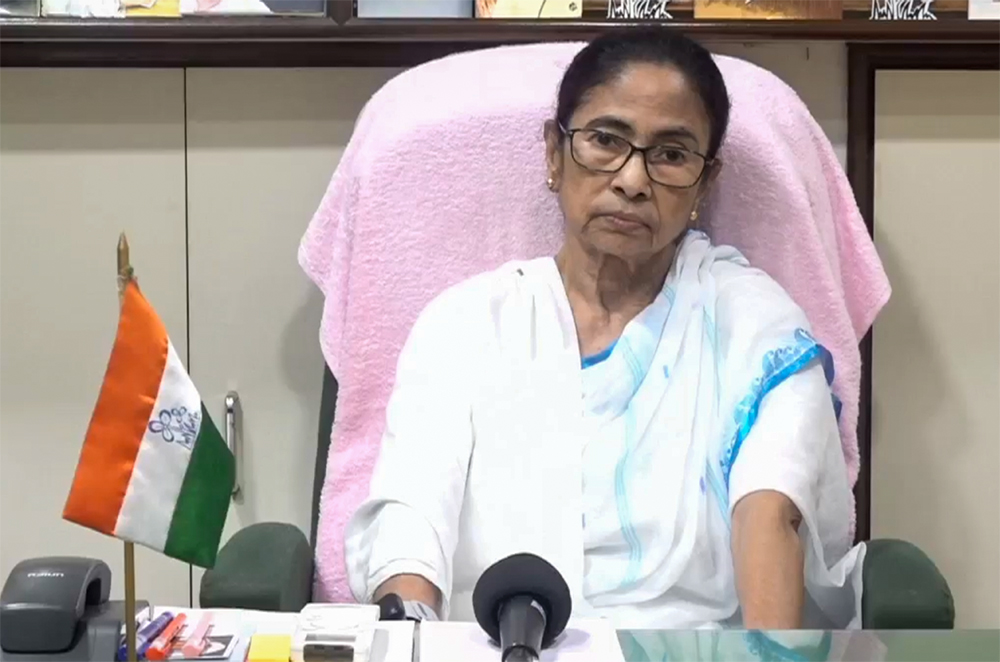 Mamata Banerjee at her first post-poll public event in Kolkata Mamata Banerjee at her first post-poll public event in Kolkata