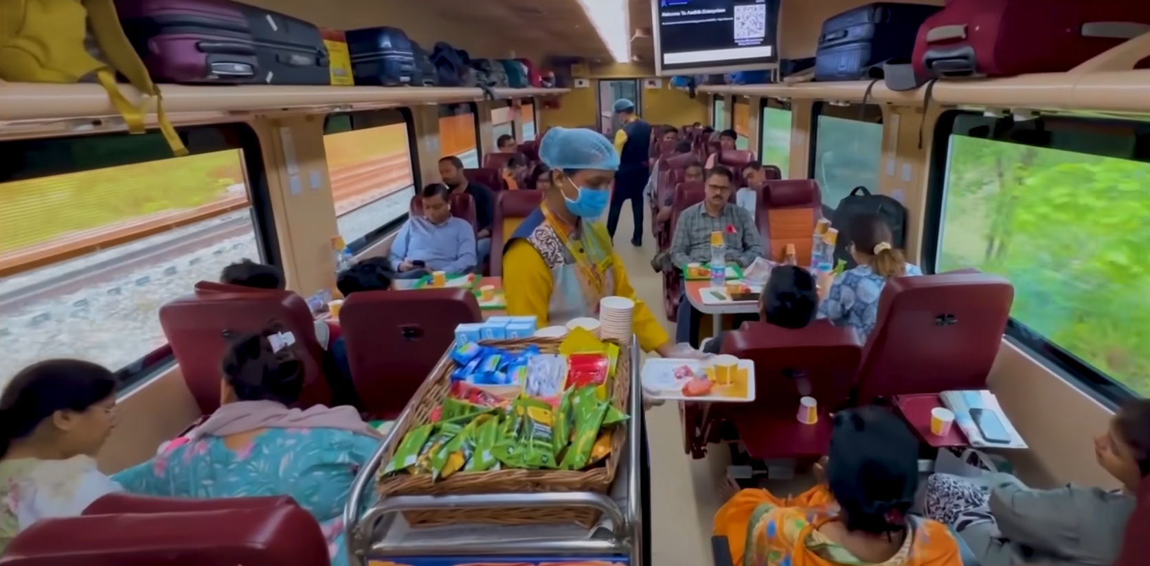 IRCTC meal service in a train kitchen IRCTC meal service in a train kitchen