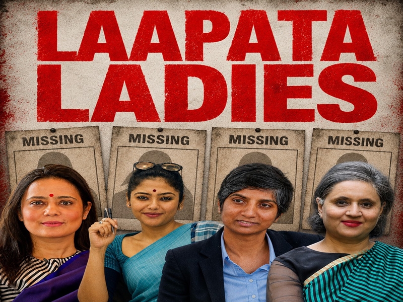 Laapata Ladies poster by BJP leader targeting Trinamool women politicians Laapata Ladies poster by BJP leader targeting Trinamool women politicians
