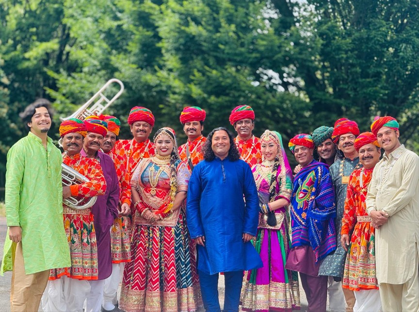 Rahis Bharti and Dhoad Band representing Rajasthan at Bonjour Modi event in Paris Rahis Bharti and Dhoad Band representing Rajasthan at Bonjour Modi event in Paris