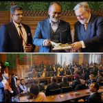 Acharya Prashant speaking at British Parliament podium Acharya Prashant speaking at British Parliament podium