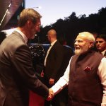 PM Modi receiving warm welcome in Slovakia with bread and salt ceremony PM Modi receiving warm welcome in Slovakia with bread and salt ceremony