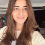 Ananya Panday flaunting her new summer hair with a straight layered cut and medium brown shade Ananya Panday flaunting her new summer hair with a straight layered cut and medium brown shade