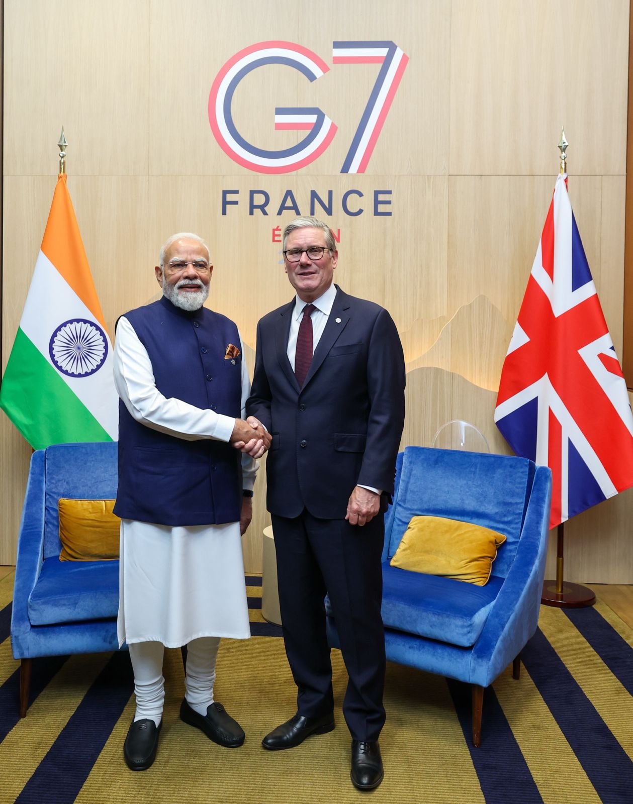 PM Modi and UK PM Starmer at bilateral meeting on India-UK ties PM Modi and UK PM Starmer at bilateral meeting on India-UK ties