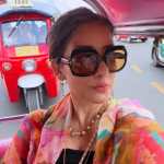 Manisha Koirala enjoying a tuk-tuk ride in Bangkok Manisha Koirala enjoying a tuk-tuk ride in Bangkok