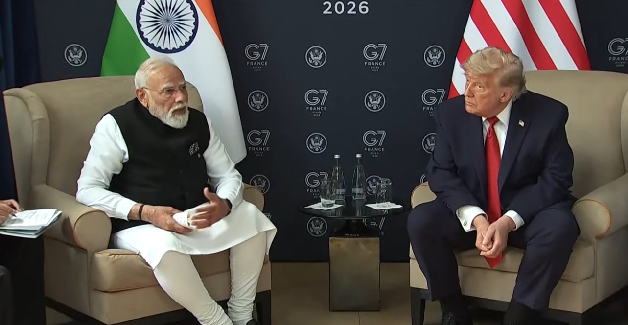 global role for India Trump Modi G7 summit handshake global role for India Trump Modi G7 summit handshake