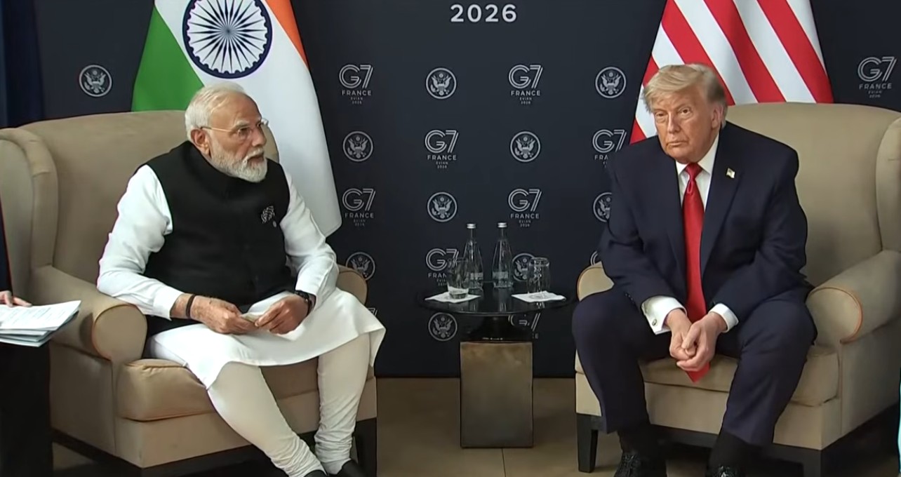 Trump and Modi discussing skilled Indian professionals job opportunities Trump and Modi discussing skilled Indian professionals job opportunities