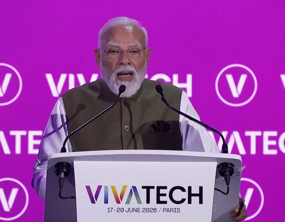 Work with India PM Modi at VivaTech 2026 addressing global businesses Work with India PM Modi at VivaTech 2026 addressing global businesses
