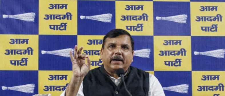 Sanjay Singh news conference about Ram Mandir donation scam allegations Sanjay Singh news conference about Ram Mandir donation scam allegations