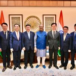 South Korea delegation meeting Lok Sabha Speaker Birla at Parliament House South Korea delegation meeting Lok Sabha Speaker Birla at Parliament House
