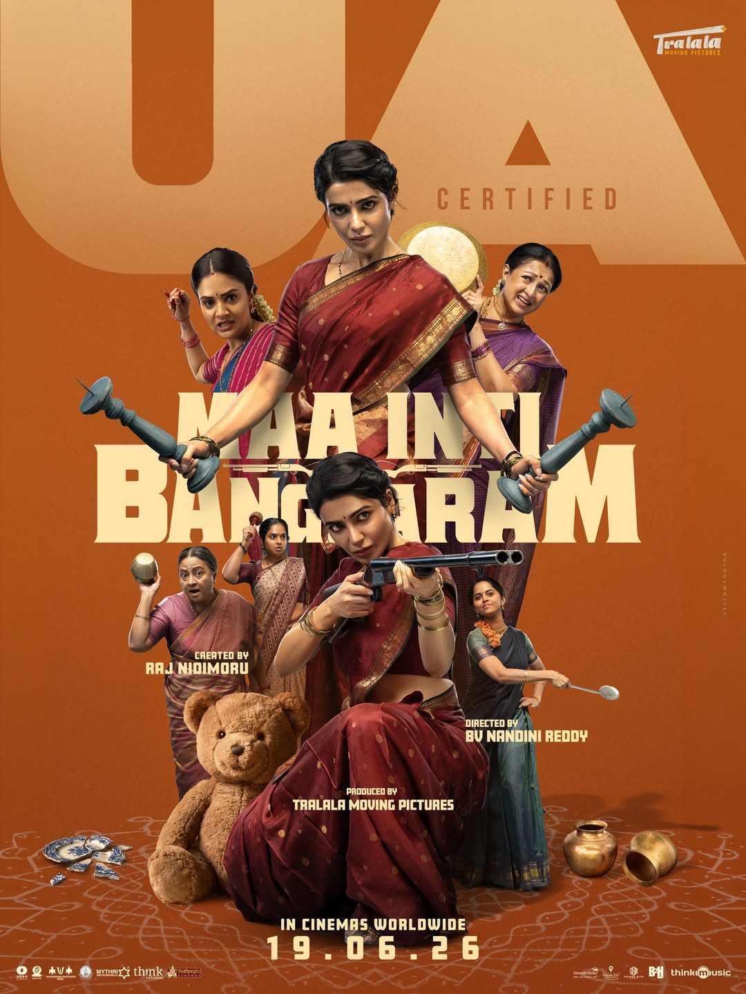 Maa Inti Bangaram film poster with Samantha Maa Inti Bangaram film poster with Samantha