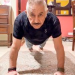 Dalip Tahil doing push ups for fitness at age 73 Dalip Tahil doing push ups for fitness at age 73