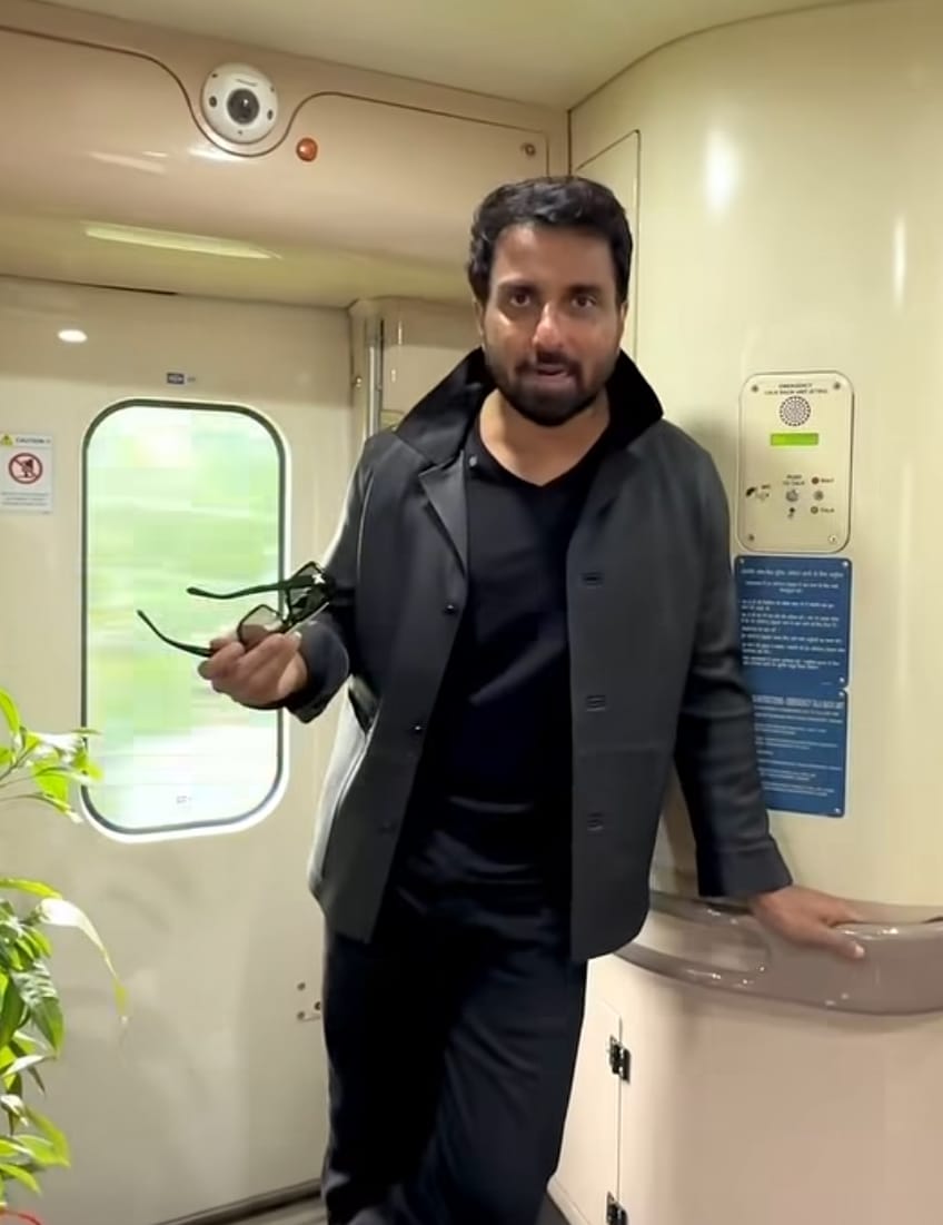 Sonu Sood on Vande Bharat train journey Sonu Sood on Vande Bharat train journey