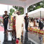 President Murmu reviewing Passing Out Parade with first batch of female NDA cadets at IMA President Murmu reviewing Passing Out Parade with first batch of female NDA cadets at IMA