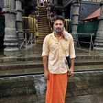 Ravi Mohan Sabarimala trip photo with spiritual caption Ravi Mohan Sabarimala trip photo with spiritual caption