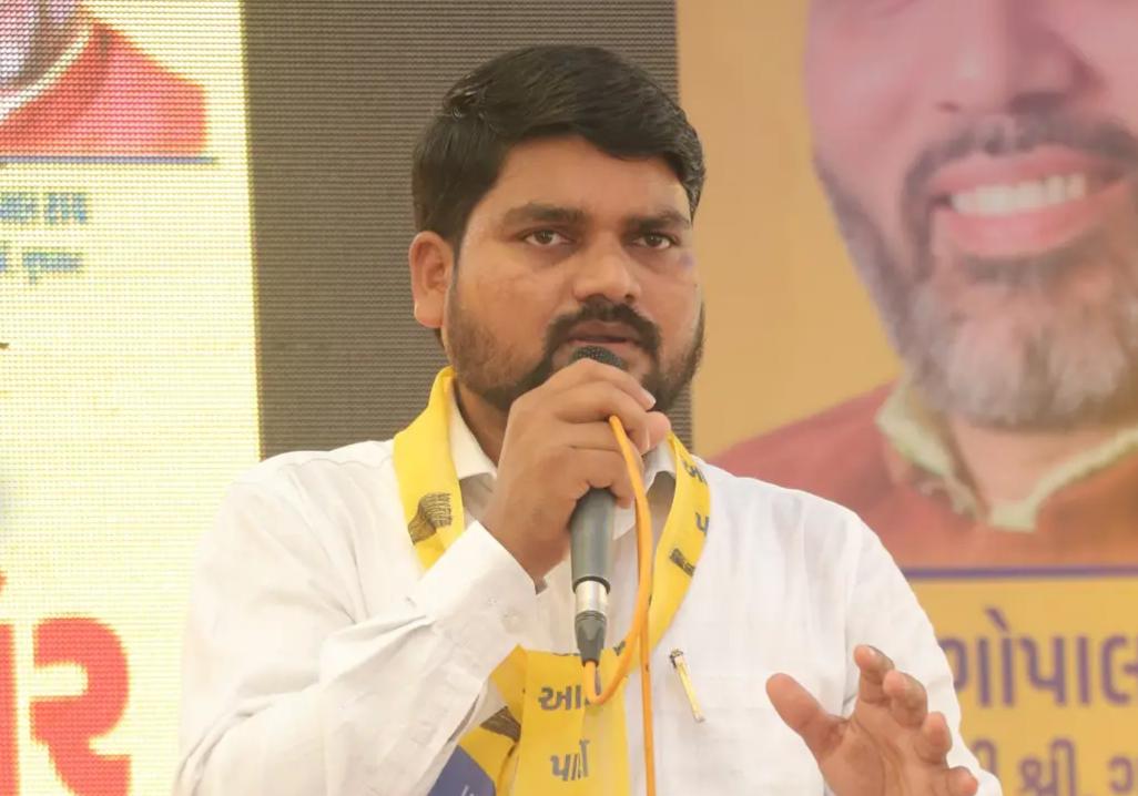 Convicted AAP MLA Chaitar Vasava at court Convicted AAP MLA Chaitar Vasava at court