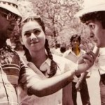 Subhash Ghai directing a depressed Rishi Kapoor on the sets of Karz film Subhash Ghai directing a depressed Rishi Kapoor on the sets of Karz film