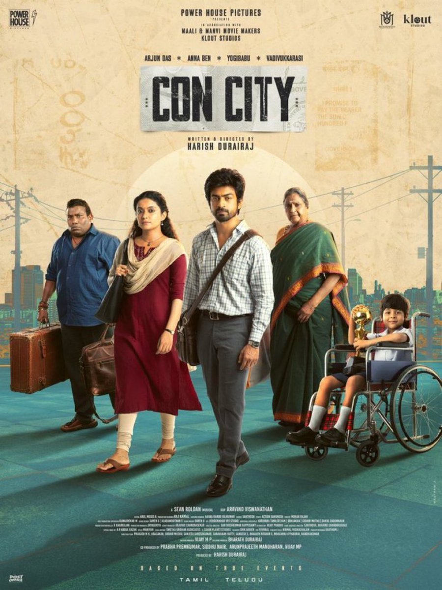 Arjun Das and Anna Ben on the set of Con City film Arjun Das and Anna Ben on the set of Con City film