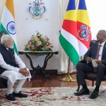 India Seychelles pacts signing ceremony with Prime Minister Modi and President Herminie India Seychelles pacts signing ceremony with Prime Minister Modi and President Herminie