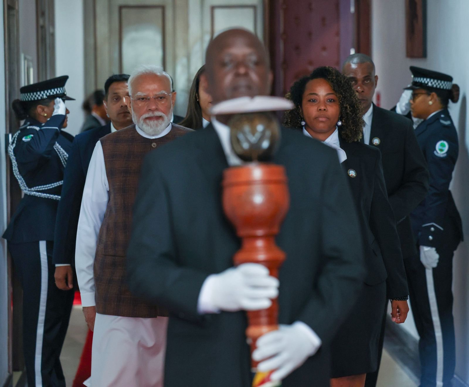 PM Modi addressing Seychelles National Assembly about training partnerships PM Modi addressing Seychelles National Assembly about training partnerships